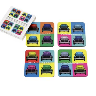 Posavasos VOLKSWAGEN VW Bus, 4 piezas - Multicolor