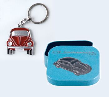VOLKSWAGEN VW Coccinelle Porte-clés dans boîte cadeau - rouge 4