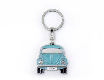 VOLKSWAGEN VW Coccinelle Porte-clés dans boîte cadeau - bleu 1