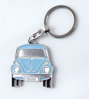 VOLKSWAGEN VW Coccinelle Porte-clés dans boîte cadeau - bleu 2
