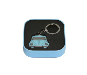 VOLKSWAGEN VW Coccinelle Porte-clés dans boîte cadeau - bleu 3