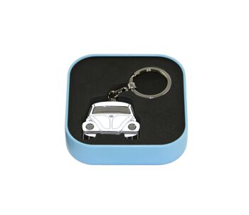 VOLKSWAGEN VW Coccinelle Porte-clés dans boîte cadeau - blanc 3