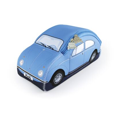 VOLKSWAGEN Universaltasche VW Beetle 3D aus Neopren - hellblau