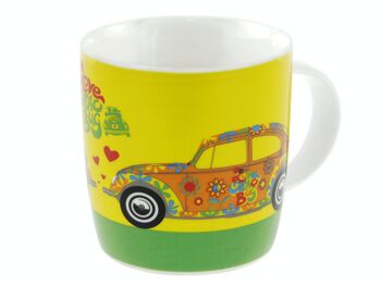 VOLKSWAGEN VW Coccinelle Mug à café 370ml - Flower 1