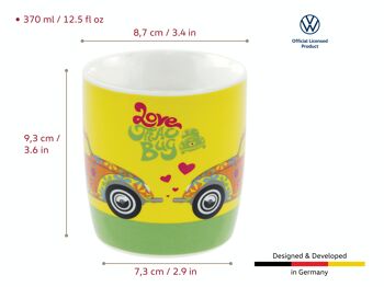 VOLKSWAGEN VW Coccinelle Mug à café 370ml - Flower 6