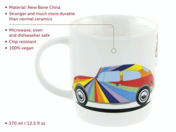 VOLKSWAGEN VW Coccinelle Mug à café 370ml - Rayure 5