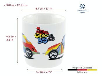 VOLKSWAGEN VW Coccinelle Mug à café 370ml - Rayure 6