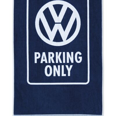 VOLKSWAGEN BUS VW Beach Towel - Parking Only/blue