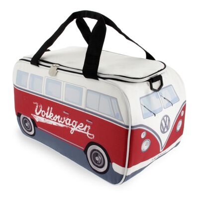 VOLKSWAGEN BUS VW T1 Bus Kühltasche (25 l) - weiß/rot