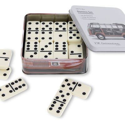 VOLKSWAGEN BUS VW T1 Bus Domino Set in metal box