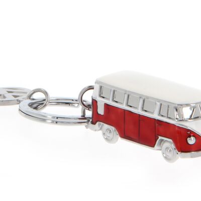 VOLKSWAGEN BUS VW T1 Bus 3D Schlüsselanhänger - rot
