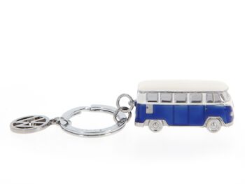 VOLKSWAGEN BUS VW T1 Combi 3D Porte-clés - bleu 3