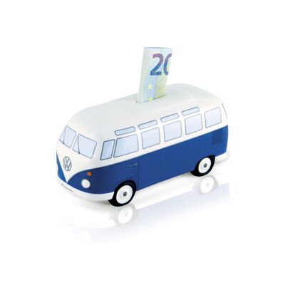 VOLKSWAGEN BUS VW T1 Bus Salvadanaio in ceramica (1:22) - Classico/Blu