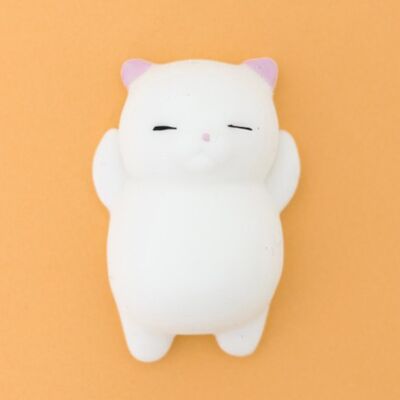 Squishy en forma de mini gato blanco