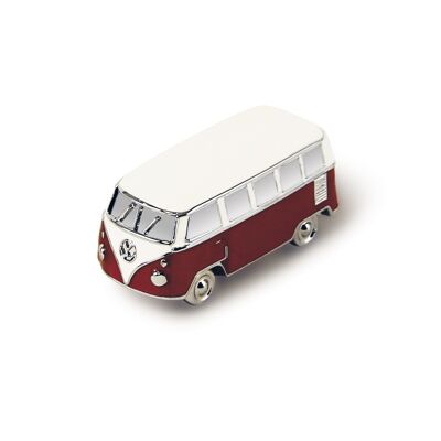VOLKSWAGEN BUS VW T1 Bus 3D Mini Model Magnet in gift box - red