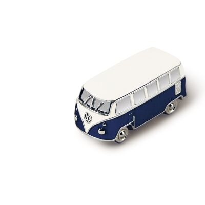 VOLKSWAGEN BUS VW T1 Bus 3D Mini Model Magnet in gift box - blue