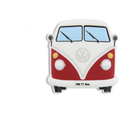 VOLKSWAGEN BUS VW T1 Bus Rubber magnet - red