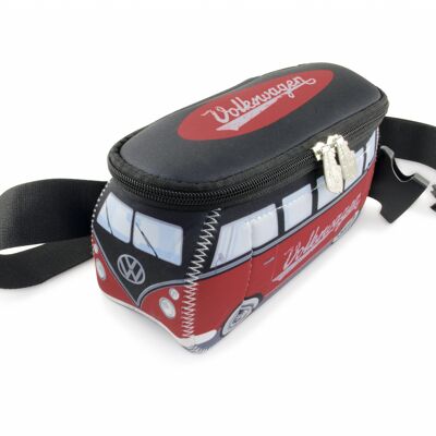 VOLKSWAGEN BUS VW T1 Bus 3D Neopren Hüfttasche - rot/schwarz