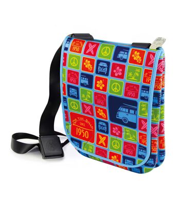 VOLKSWAGEN BUS VW T1 Combi Néoprène Petit Sac à Bandoulière - Multicolore 1