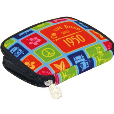 VOLKSWAGEN BUS VW T1 Bus Neoprene Wallet - Multicolor