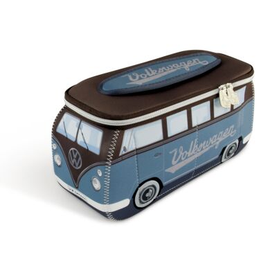 VOLKSWAGEN BUS VW T1 Bus Bolsa universal de neopreno 3D - azul petróleo/marrón