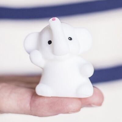 Squishy en forma de mini elefante blanco