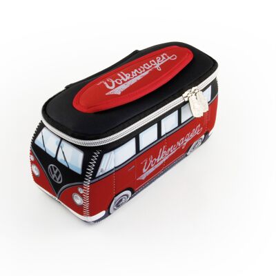 VOLKSWAGEN BUS VW T1 Bus 3D Neopren Universal Kleine Tasche - rot/schwarz