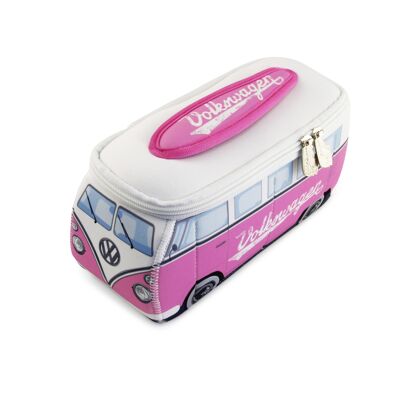 VOLKSWAGEN BUS VW T1 Bus 3D Neoprene Universal Small Bag - pink