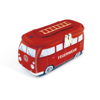 VOLKSWAGEN BUS VW T1 Bus 3D Neopren Universal Kleine Tasche - Feuerwehr/Fire Brigade