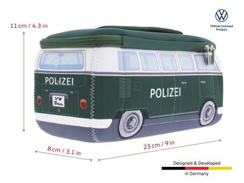 VOLKSWAGEN BUS VW T1 Combi 3D Néoprène Petit Sac universel - Polizei/Police 6