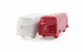 VOLKSWAGEN BUS VW T1 Combi 3D Ensembles Sel et Poivre - blanc/rouge 1