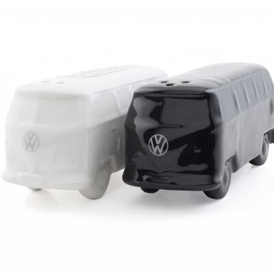 VOLKSWAGEN BUS VW T1 Bus 3D Salt and Pepper Sets - white/black