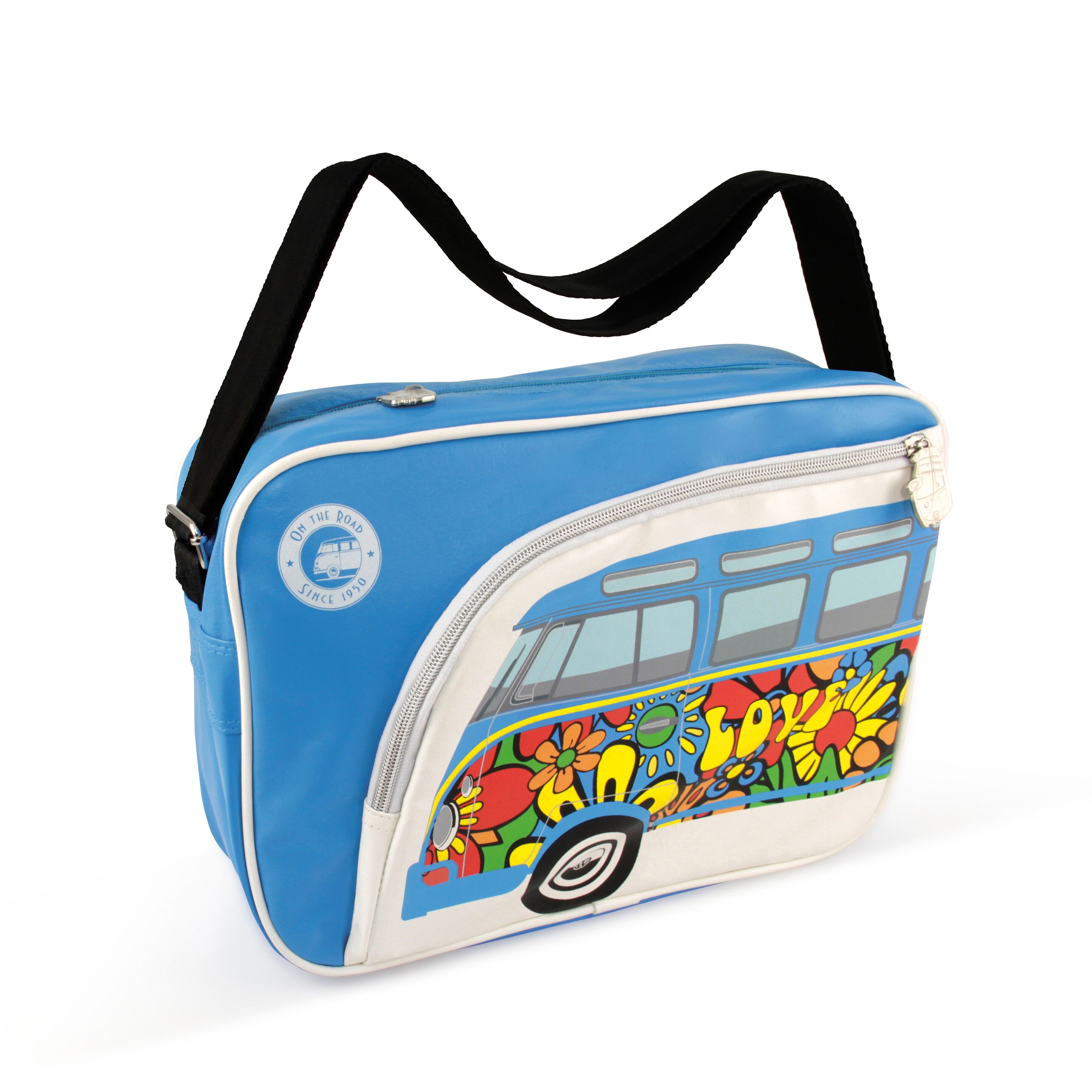 Borsa a tracolla VOLKSWAGEN BUS VW T1 Bus, formato orizzontale - Love Bus