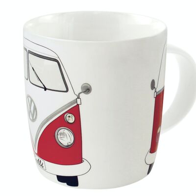 VOLKSWAGEN BUS VW T1 Combi Mug à café 370ml - rouge