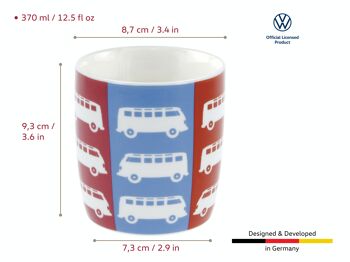 VOLKSWAGEN BUS VW T1 Combi Mug à café 370ml - Multicolore 6