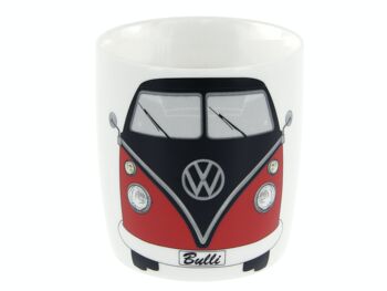 VOLKSWAGEN BUS VW T1 Combi Mug à café 370ml - rouge/noir 2