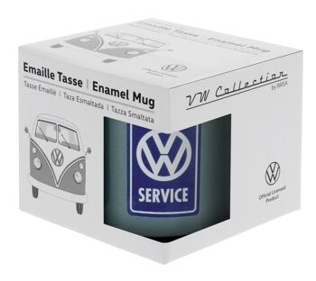 VOLKSWAGEN BUS VW T1 Combi Tasse émaillé 500ml - VW Service/gris 7