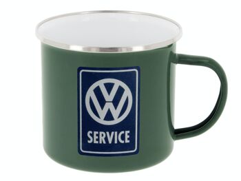 VOLKSWAGEN BUS VW T1 Combi Tasse émaillé 500ml - VW Service/gris 3