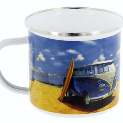 VOLKSWAGEN BUS VW T1 Bus Taza esmaltada 500ml - Beach Life