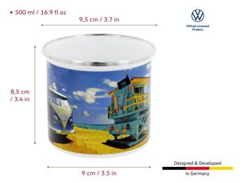 VOLKSWAGEN BUS VW T1 Combi Tasse émaillé 500ml - Beach Life 5