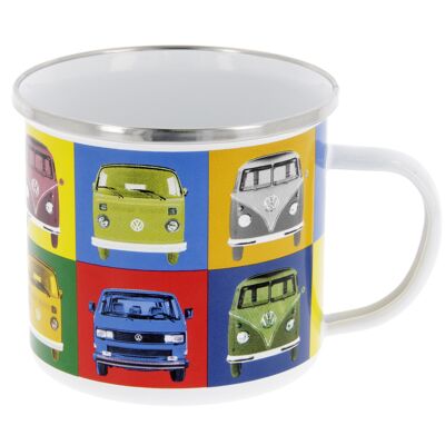 VOLKSWAGEN BUS VW T1 Bus Enamel Mug 500ml - Multicolor