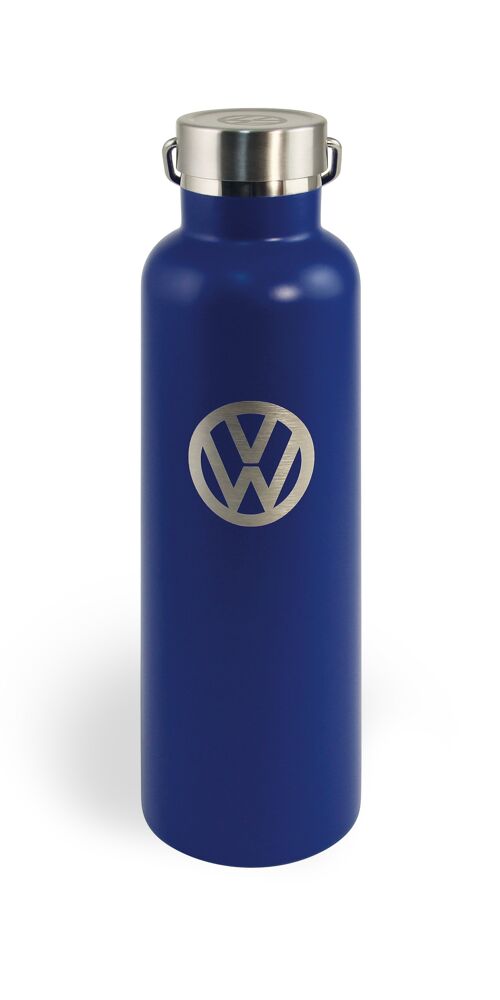 VOLKSWAGEN VW Bouteille isotherme à double, acier inoxydable, chaudes/froides, 735ml - bleu