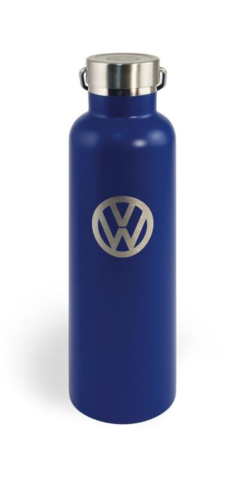 VOLKSWAGEN VW Bouteille isotherme à double, acier inoxydable, chaudes/froides, 735ml - bleu 1