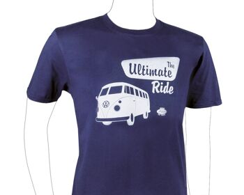 VOLKSWAGEN BUS VW T1 Combi T-Shirt unisexe (L) - The Ultimate Ride/bleu 2