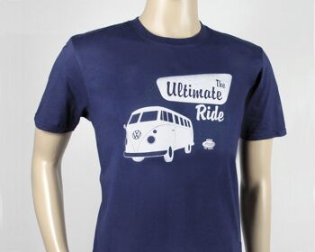 VOLKSWAGEN BUS VW T1 Combi T-Shirt unisexe (L) - The Ultimate Ride/bleu 3