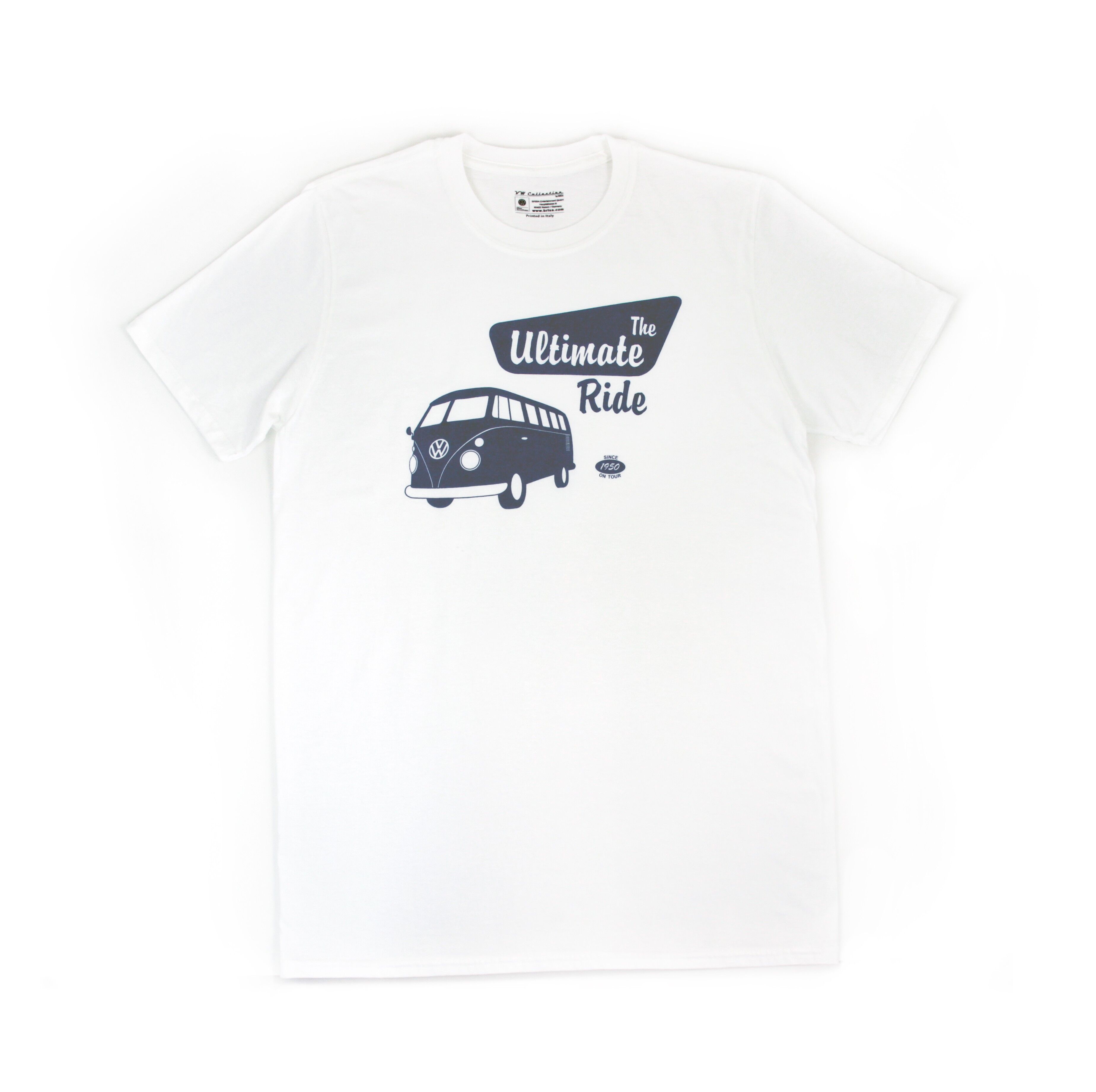VOLKSWAGEN BUS VW T1 Bus T-shirt unisex (L) – The Ultimate Ride/bianco
