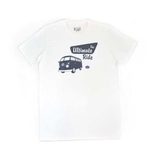 VOLKSWAGEN BUS VW T1 Bus Unisex T-Shirt (L) - The Ultimate Ride/weiß