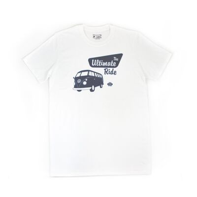 VOLKSWAGEN BUS VW T1 Bus Unisex T-Shirt (L) - The Ultimate Ride/white