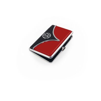 VOLKSWAGEN BUS VW T1 Bus Business Card Case - Red/Black