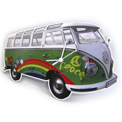 VOLKSWAGEN BUS VW T1 Bus Wall clock 28x18x2.5cm - Peace